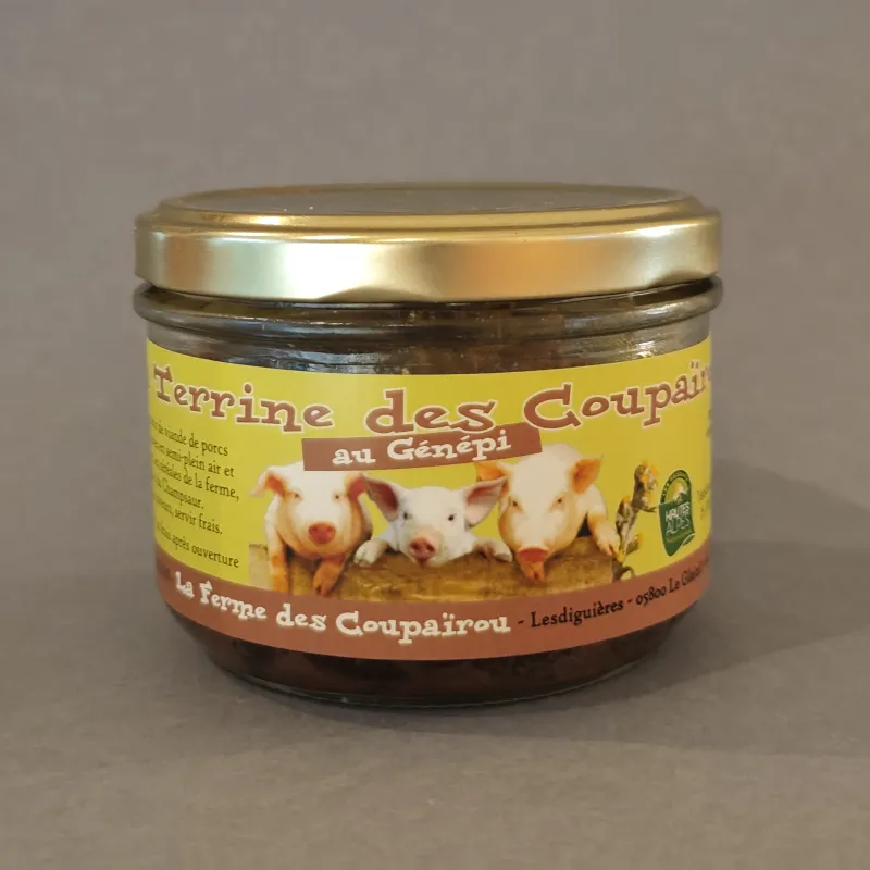 Pot en verre de terrine au génépi 