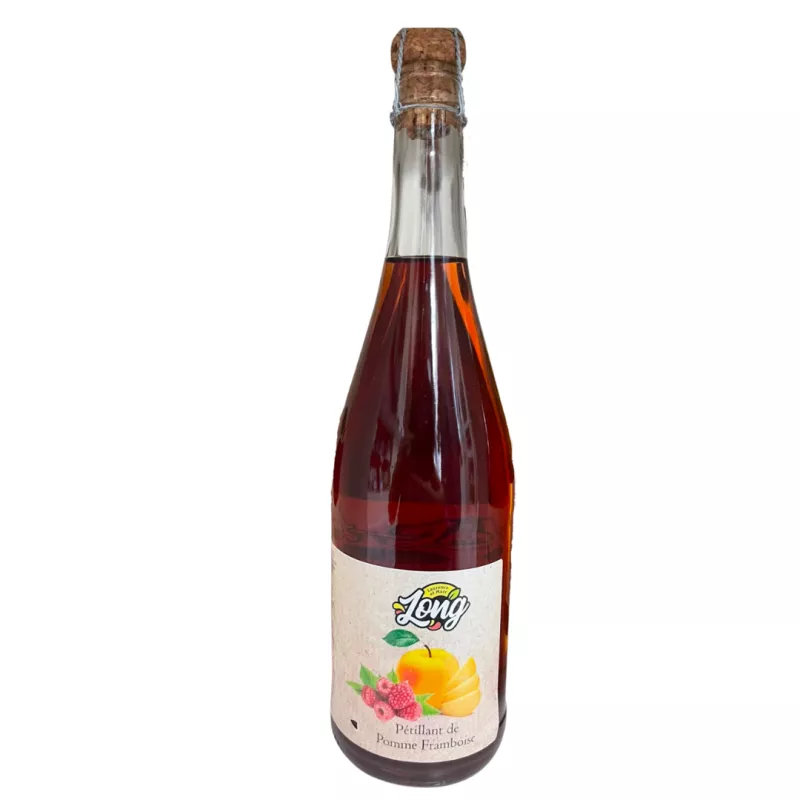 Pétillant de pomme-framboise