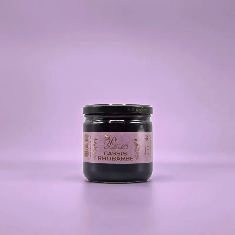 Confiture de cassis - rhubarbe