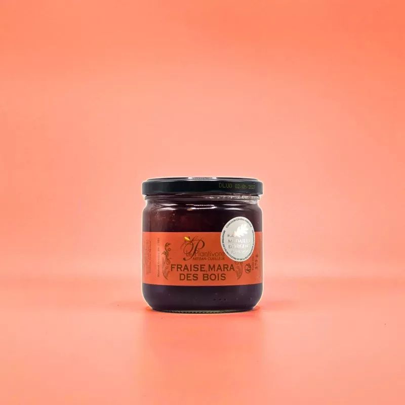 Confiture de fraise mara des bois