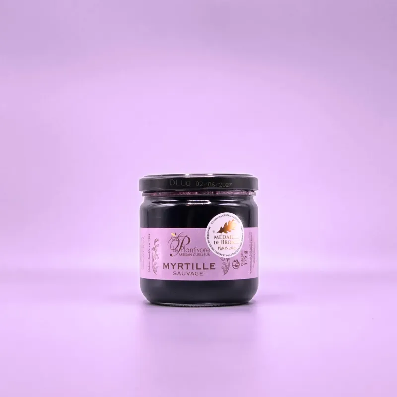 Confiture de myrtille sauvage