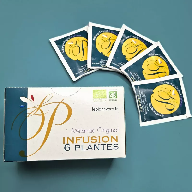 Infusion 6 plantes - infusettes bio