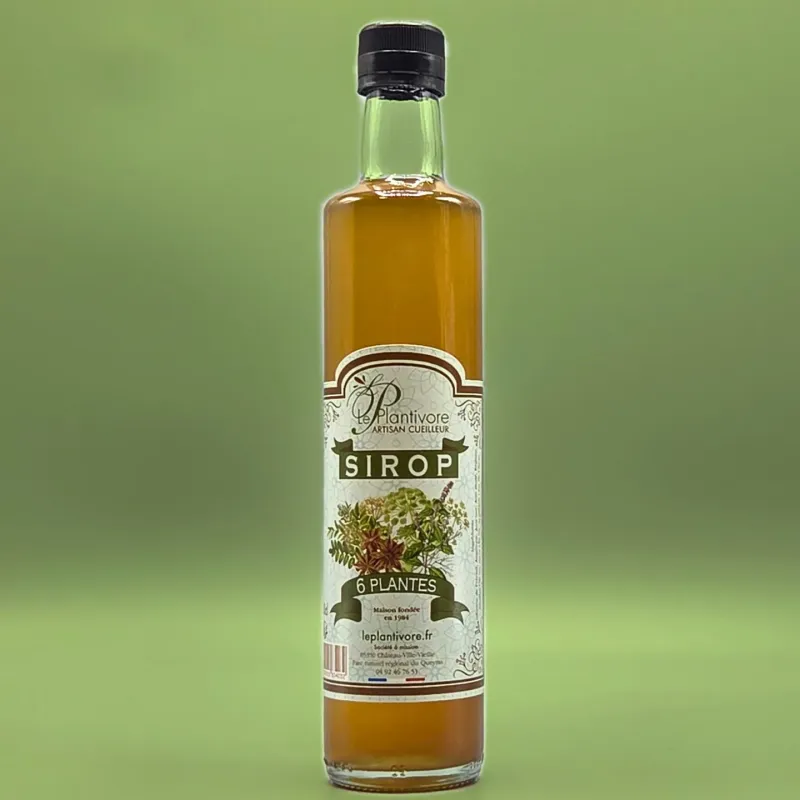 Sirop artisanal aux 6 plantes