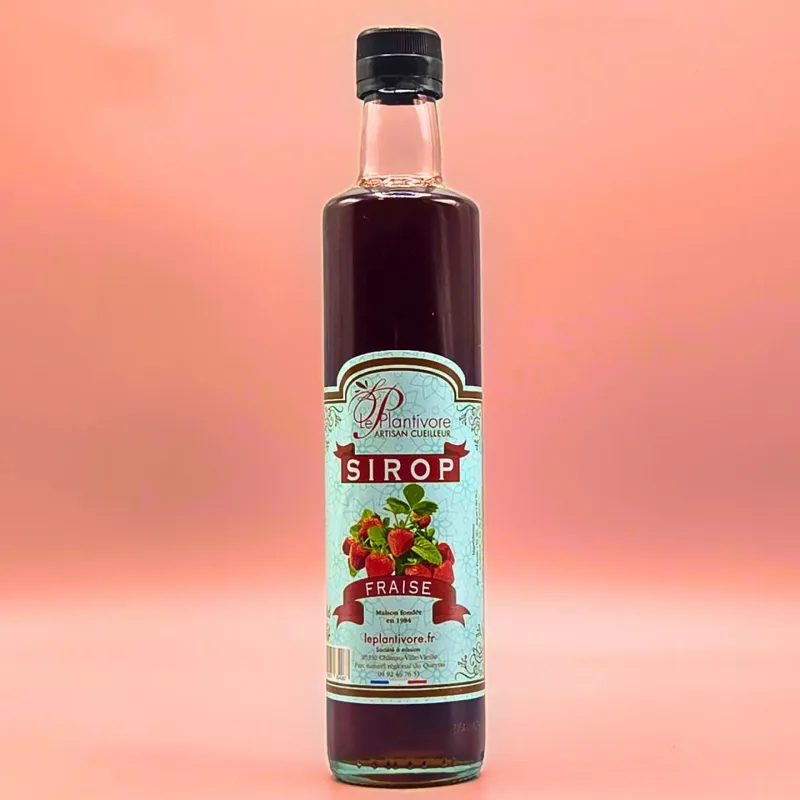 Sirop artisanal de fraise