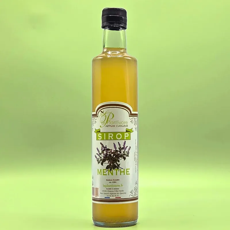 Sirop artisanal de menthe