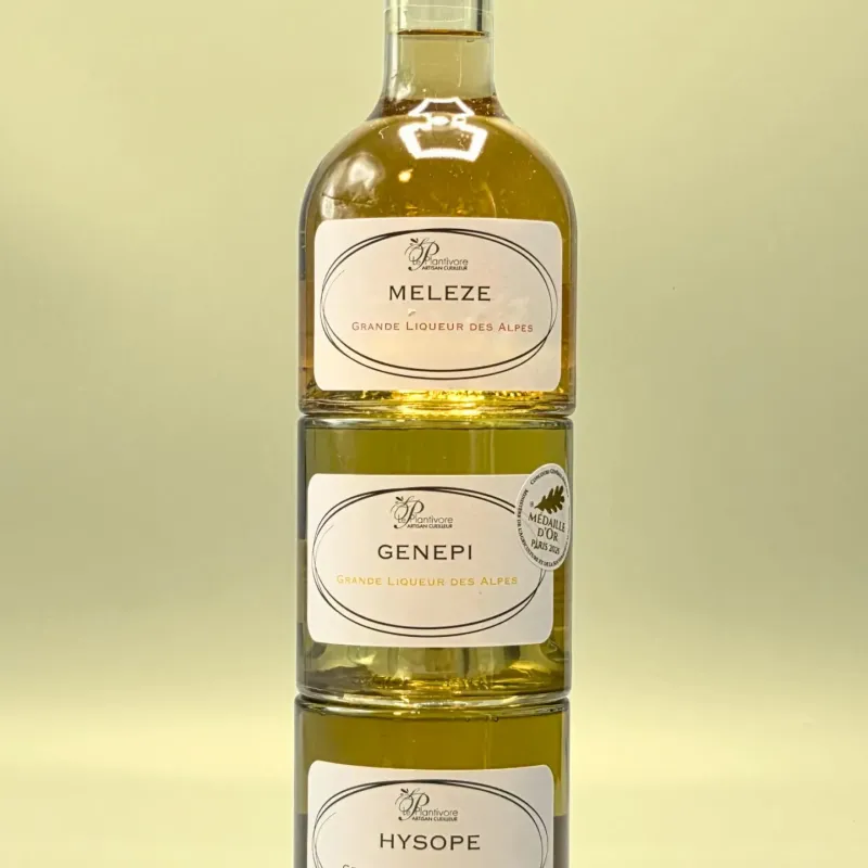 Trilogie de liqueurs des Alpes