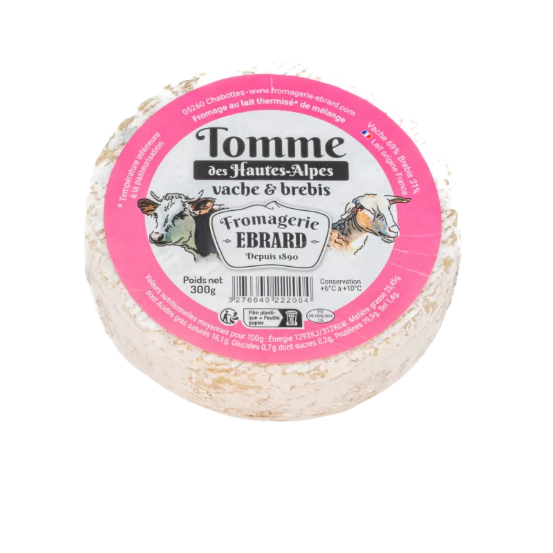 Tomme de montagne de vache et brebis