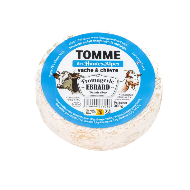 Tomme de montagne de vache et chèvre