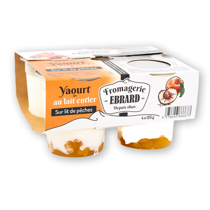Yaourt à la confiture de pêche