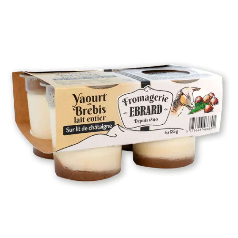 Yaourt de brebis à la confiture de châtaignes