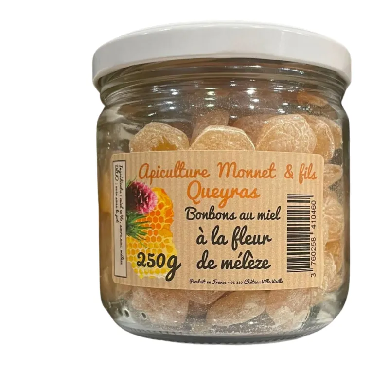 Bonbons au miel et fleur de mélèze