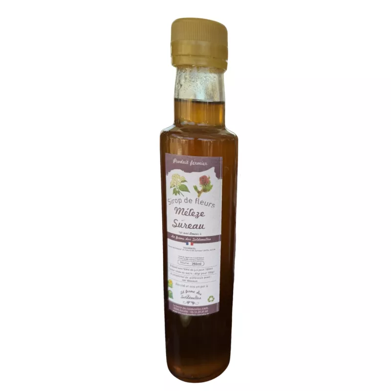 Sirop de fleurs de mélèze et sureau