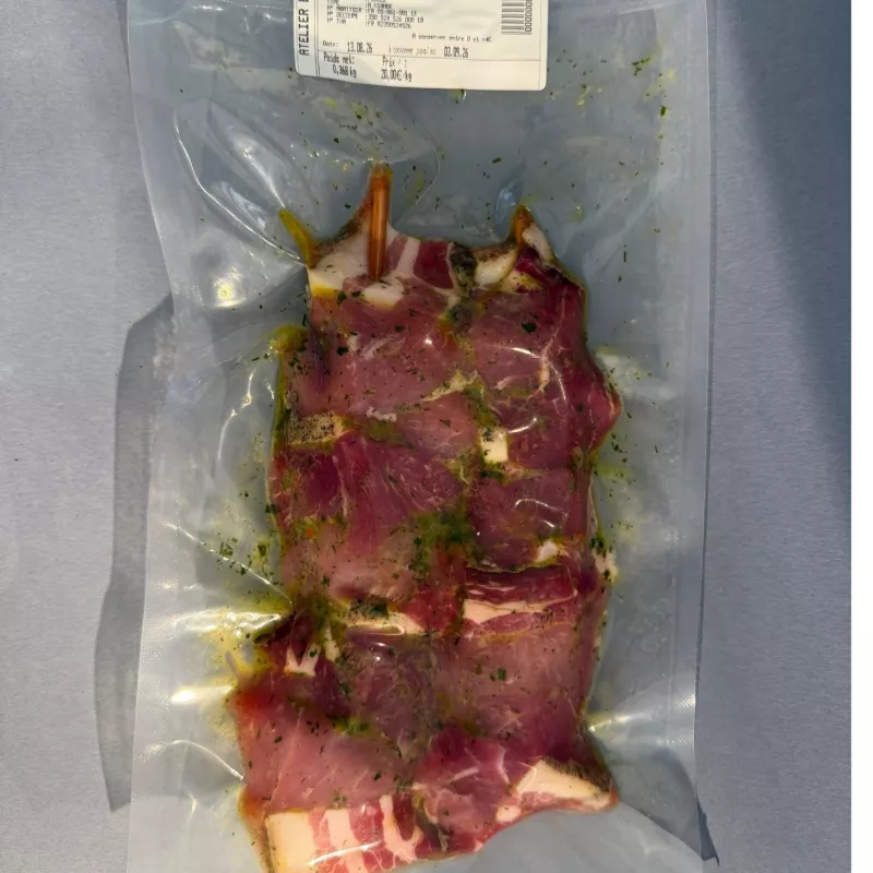 Brochette à l'ail des ours (porc)