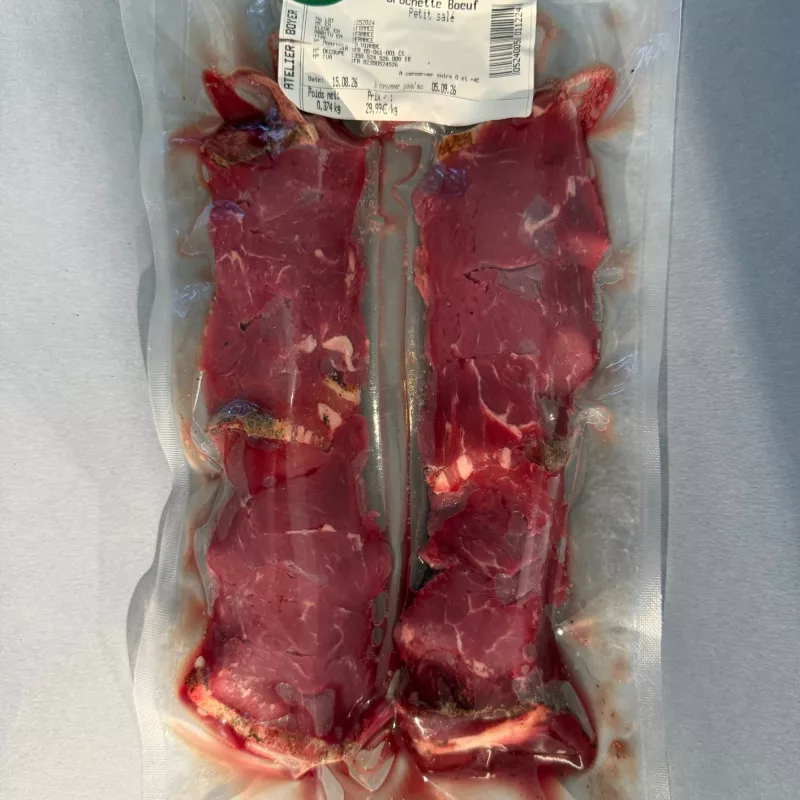 Brochette de petit salé (bœuf)