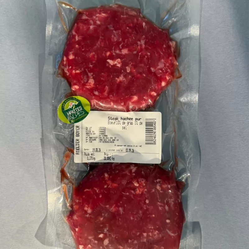 Steacks hachés (bœuf)