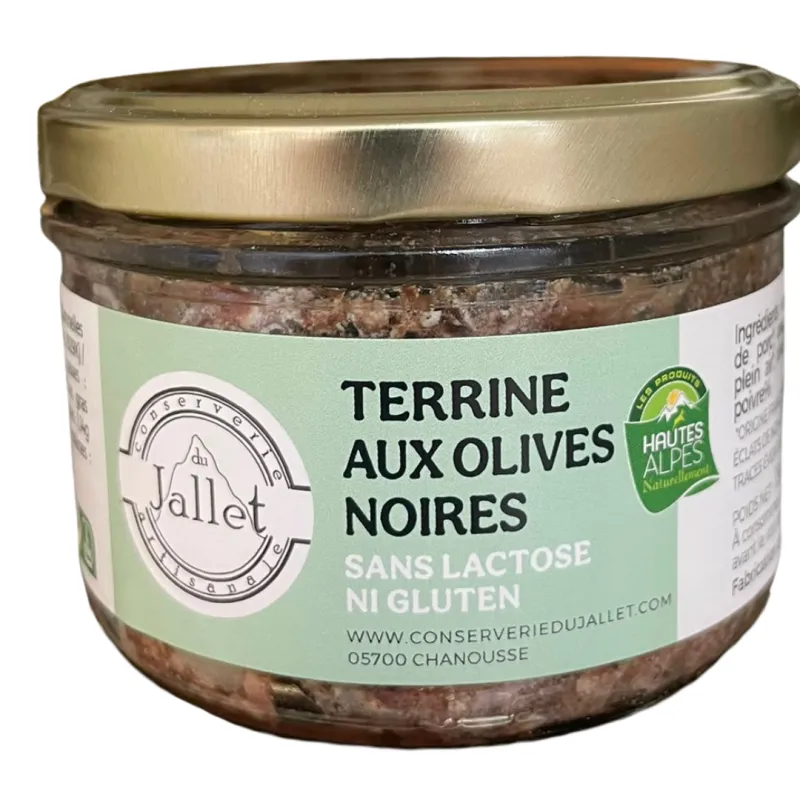 Terrine aux olives noires